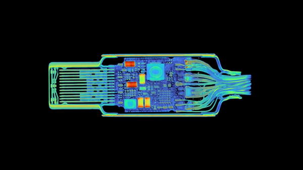 CT 扫描揭示苹果 Thunderbolt 4 Pro 线缆的复杂设计插图