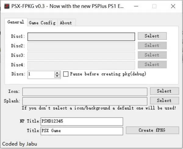 [WIN] PSX-FPKG v0.3 - 可以将PS1游戏转换成PS4游戏的工具