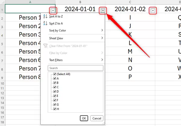 在 Excel 中重新排列数据的 4 种方法插图16