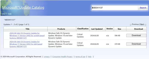 Windows 11 24H2 KB5041137 补丁下载 [附更新说明]