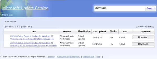 KB5039448：微软发布首个 Windows 11 24H2（2024 更新）设置升级版插图