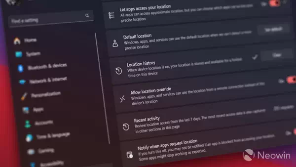 微软移除 Windows 11 负责收集和存储位置数据的功能