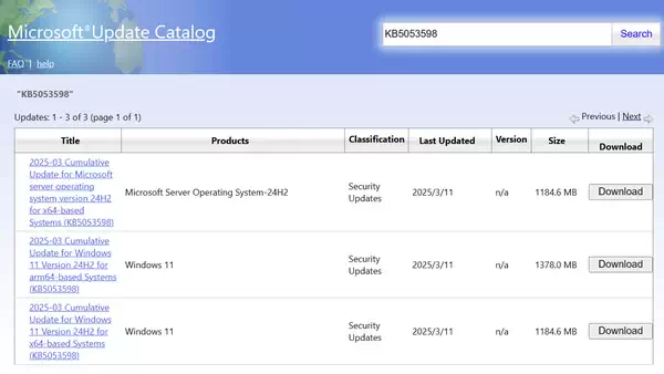 Windows 11 KB5053598、KB5053602 补丁下载 [附更新说明]