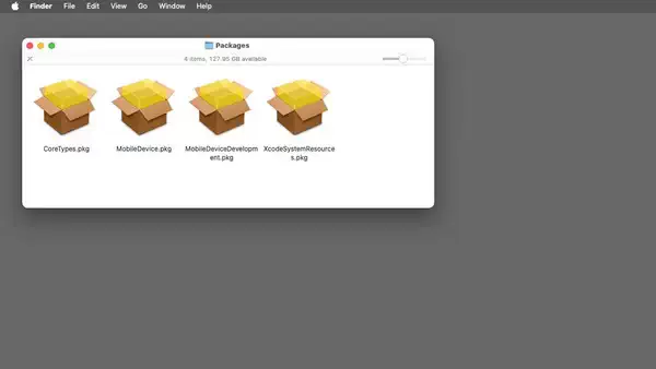 Apple 的 Xcode 应用程序中捆绑了四个软件包