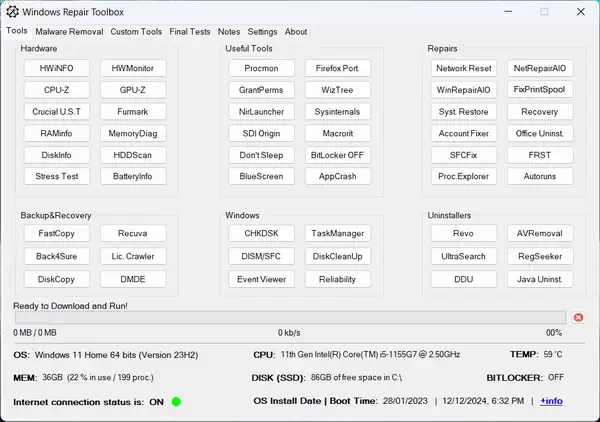 Windows Repair Toolbox 截图